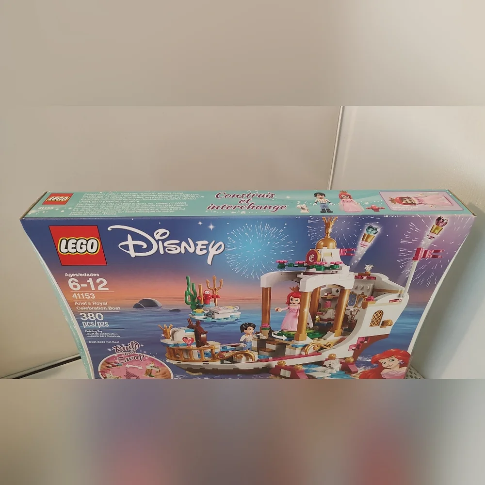 Lego 41153 Ariel's Royal Celebration Boat Building Toy Set Disney NWT